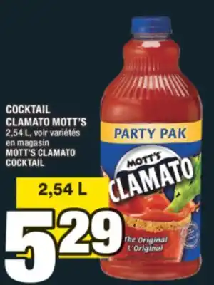 Super C COCKTAIL CLAMATO MOTT'S | MOTT'S CLAMATO COCKTAIL offer