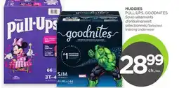 Proxim HUGGIES PULL-UPS, GOODNITES Selected training underwear offer