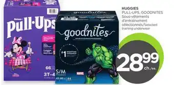 Proxim HUGGIES PULL-UPS, GOODNITES Selected training underwear offer