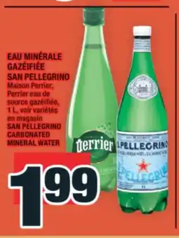 Super C EAU MINÉRALE GAZÉIFIÉE SAN PELLEGRINO | SAN PELLEGRINO CARBONATED MINERAL WATER offer