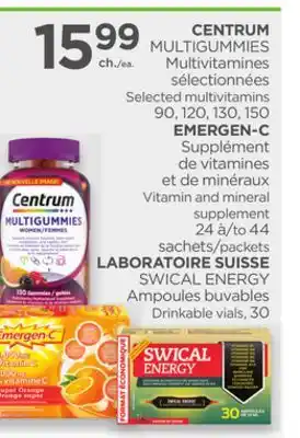 Proxim CENTRUM, EMERGEN-C, LABORATOIRE SUISSE offer