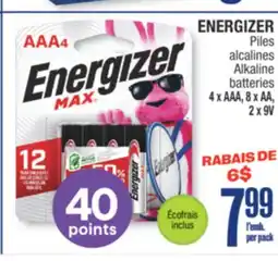 Jean Coutu ENERGIZER Alkaline batteries offer