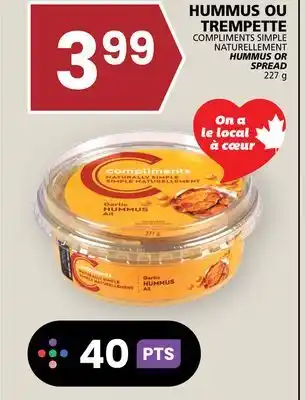 Rachelle-Bery Grocery COMPLIMENTS NATURELLEMENT HUMMUS OR offer