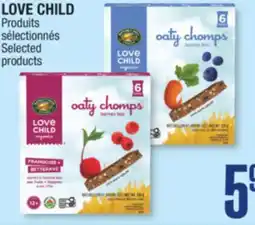 Jean Coutu LOVE CHILD Selected products offer