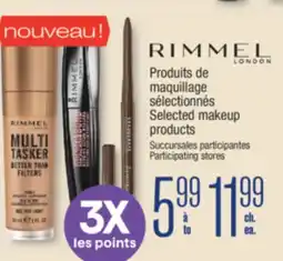 Jean Coutu RIMMEL LONDON Selected makeup products offer