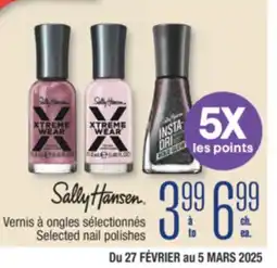 Jean Coutu SALLY HANSEN Selected nail polishes offer