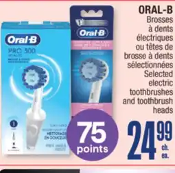 Jean Coutu ORAL-B Selected electric toothbrushes and toothbrush heads offer