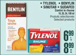 Jean Coutu TYLENOL, BENYLIN, SINUTAB, SUDAFED Selected products offer