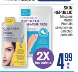 Jean Coutu SKIN REPUBLIC Masques Masks Selected products offer