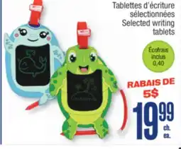 Jean Coutu Selected writing tablets offer