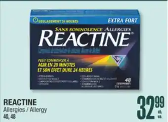 Jean Coutu REACTINE Allergy offer