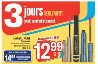 Jean Coutu L'ORÉAL PARIS Telescopic Selected mascaras offer