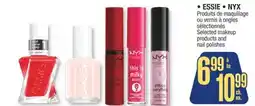 Jean Coutu ESSIE, NYX Selected makeup nail polishes offer