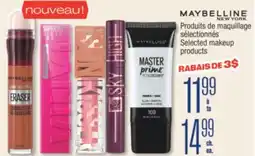 Jean Coutu MAYBELLINE Selected makeup products offer