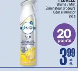 Jean Coutu FEBREZE Mist Odor eliminator offer