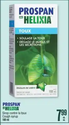 Jean Coutu PROSPAN HELIXIA Cough syrup offer