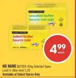 Shoppers Drug Mart No name butter offer