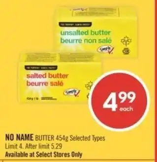 Shoppers Drug Mart No name butter offer