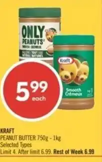 Shoppers Drug Mart Kraft peanut butter offer