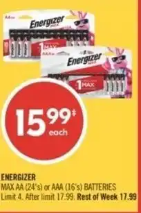 Shoppers Drug Mart Energizer offer