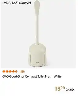 Shopper+ OXO Good Grips Compact Toilet Brush, White offer