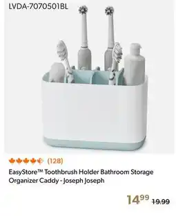 Shopper+ EasyStore Toothbrush Holder Bathroom Storage Organizer Caddy - Joseph Joseph offer