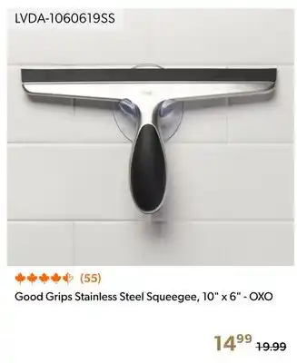 Shopper+ Good Grips Stainless Steel Squeegee, 10 x 6 - OXO offer