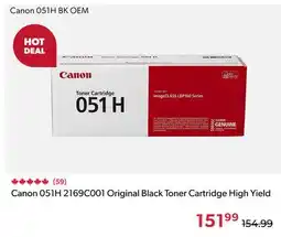 Shopper+ Canon 051H 2169C001 Original Black Toner Cartridge High Yield offer