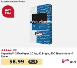 Shopper+ Paperline Office Paper, 20 lbs, 92 Bright, 500 Sheets--Letter-1 Rame offer