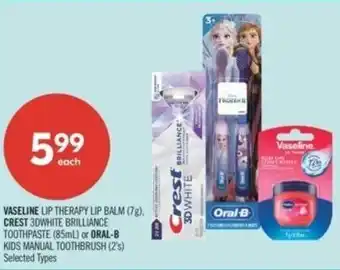 Shoppers Drug Mart Vaseline or Crest offer