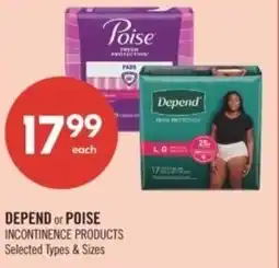 Shoppers Drug Mart Depend or poise offer