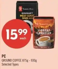 Shoppers Drug Mart PC ground coffee offer