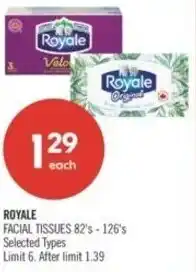 Shoppers Drug Mart Royale Facial Tissues offer