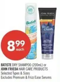 Shoppers Drug Mart Batiste dry shampoo offer