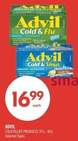 Shoppers Drug Mart Advil cold relief products offer