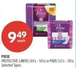 Shoppers Drug Mart Poise protective liners offer