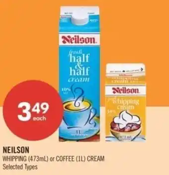 Shoppers Drug Mart Neilson whipping or coffee cream offer