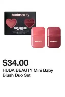 Sephora HUDA BEAUTY Mini Baby Blush Duo Set offer