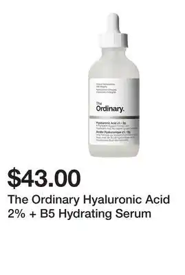 Sephora The Ordinary Hyaluronic Acid 2% + B5 Hydrating Serum offer