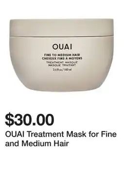 Sephora OUAI Treatment Mask for Fine and Medium Hair offer