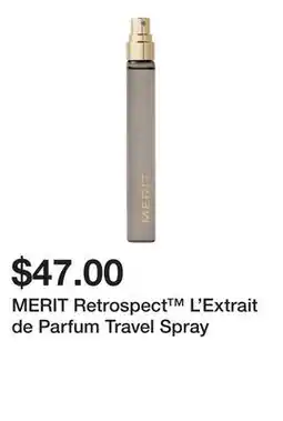 Sephora MERIT Retrospect L'Extrait de Parfum Travel Spray offer