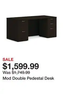 Wayfair Mod Double Pedestal Desk offer