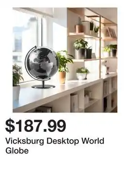 Wayfair Vicksburg Desktop World Globe offer