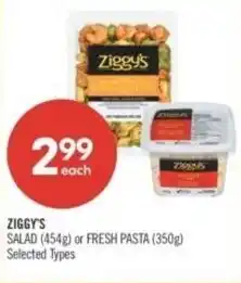 Shoppers Drug Mart Ziggy's salad or fresh pasta offer