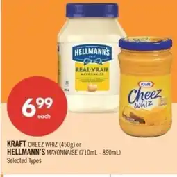 Shoppers Drug Mart Kraft cheez whiz or hellmann's mayonnaise offer