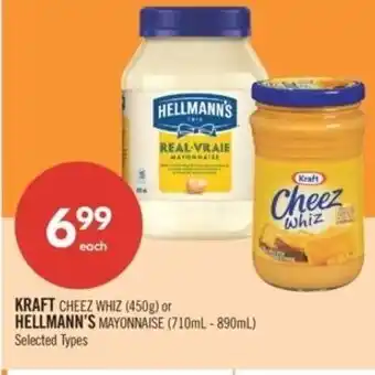 Shoppers Drug Mart Kraft cheez whiz or hellmann's mayonnaise offer