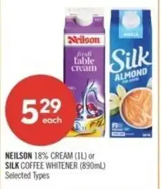 Shoppers Drug Mart Neilson 18% cream or silk coffee whitener offer