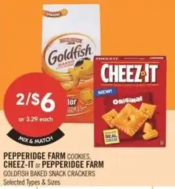 Shoppers Drug Mart Pepperidge farm cookies or Cheez-it and Pepperidge farm offer