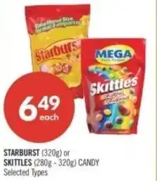 Shoppers Drug Mart Starburst or Skittles offer