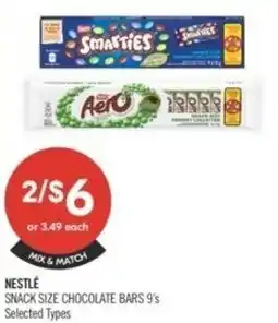 Shoppers Drug Mart Nestlé snack size chocolate bars offer